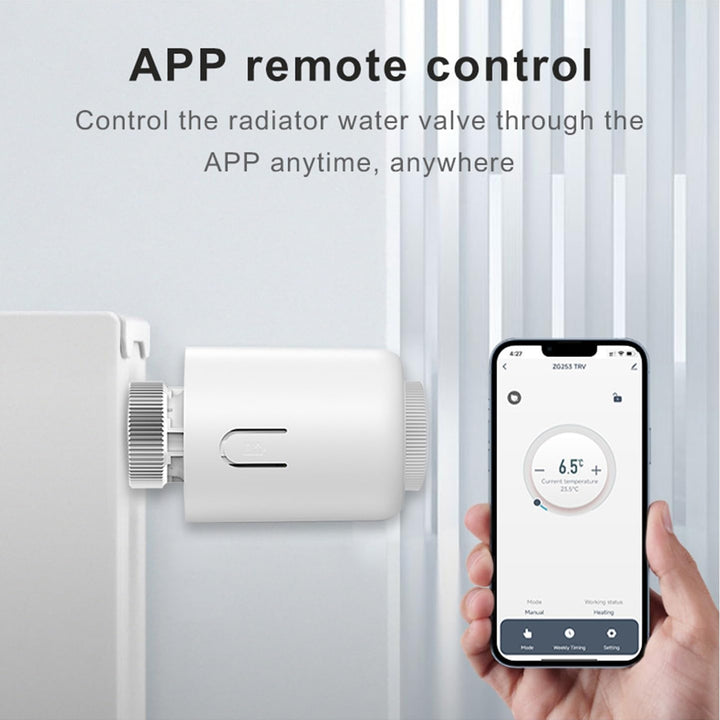 Smart Thermostat Heizkörperventil Programmierbares Thermostatventil, Zigbee Thermostat zur Temperatu