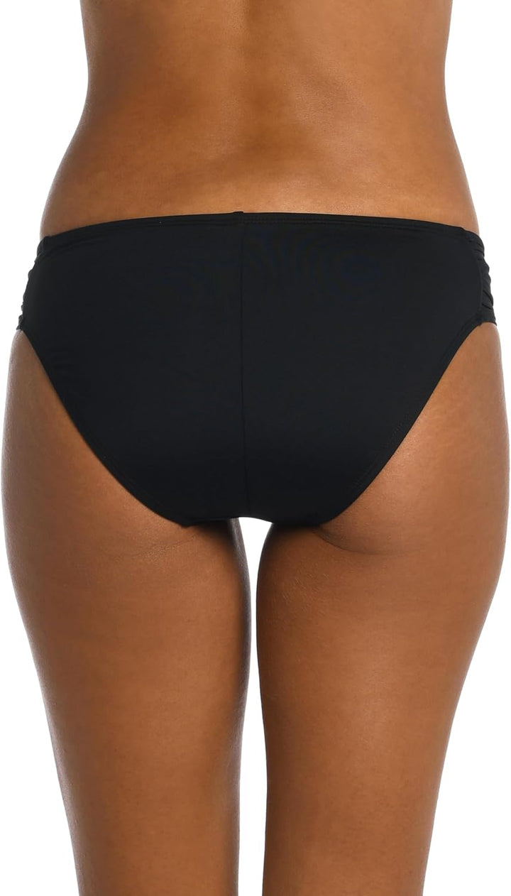 La Blanca Damen-Badeanzughose mit seitlichem Raffung, Hipster-Badeanzug 14 Schwarz, 14 Schwarz