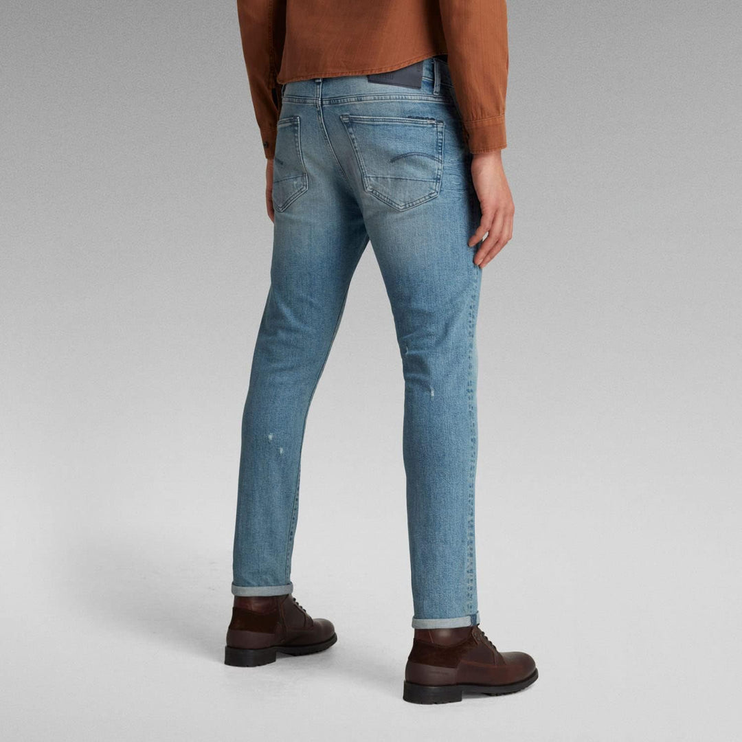 G-Star RAW Herren 3301 Slim Style Jeans 32W / 34L Blau (Vintage Seashore Restored 51001-c913-c773),