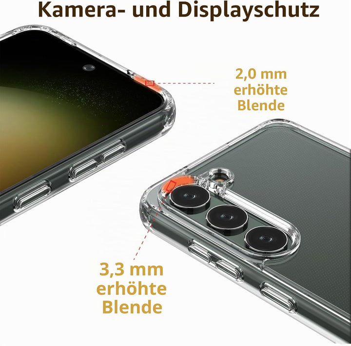 Handykette für Samsung Galaxy S25 6,2 Zoll Hülle mit Band - Necklace Handyhülle - Transparente Case
