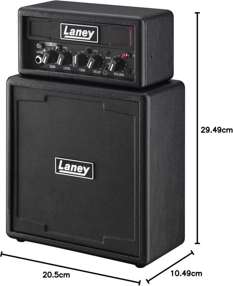 Laney MINISTACK Bluetooth - Batteriebetriebene Gitarren Amp mit Smartphone-Schnittstelle - Ironheart