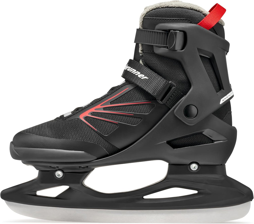 Bladerunner Igniter XT Ice Allround-Schlittschuh für Freizeitläufer, Herren, Schwarz/Rot 40.5 (UK: 7