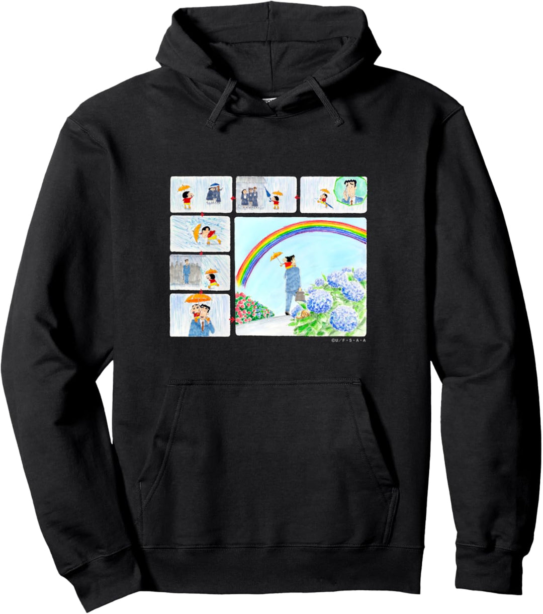 Crayon Shin-chan Shin-Chan und Hiroshi Nasser Tag Pullover Hoodie