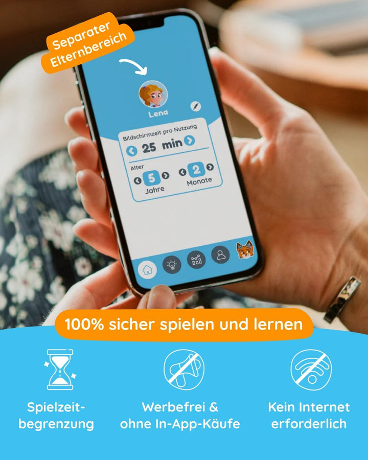 Edurino Figur Alex Jahreszeiten & Kalender ab 4 Jahren inkl. App | Innovatives & digitales Lernspiel