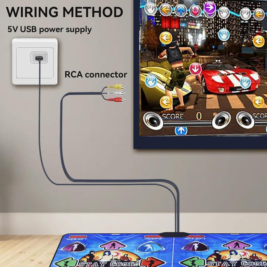 Tanzmatte, rutschfeste kabellose Tanzmatte für Kinder und Erwachsene, Tanzspiel für TV, Tanzspielmat