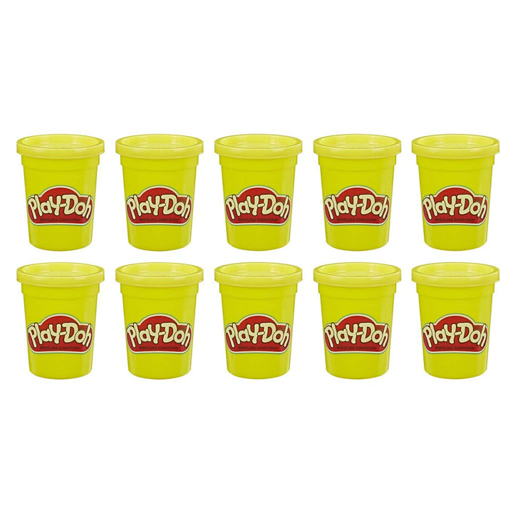 Play-Doh 12er-Pack mit gelber Spielknete, 112g-Dosen in recycelbarer Verpackung, Knete für fantasiev