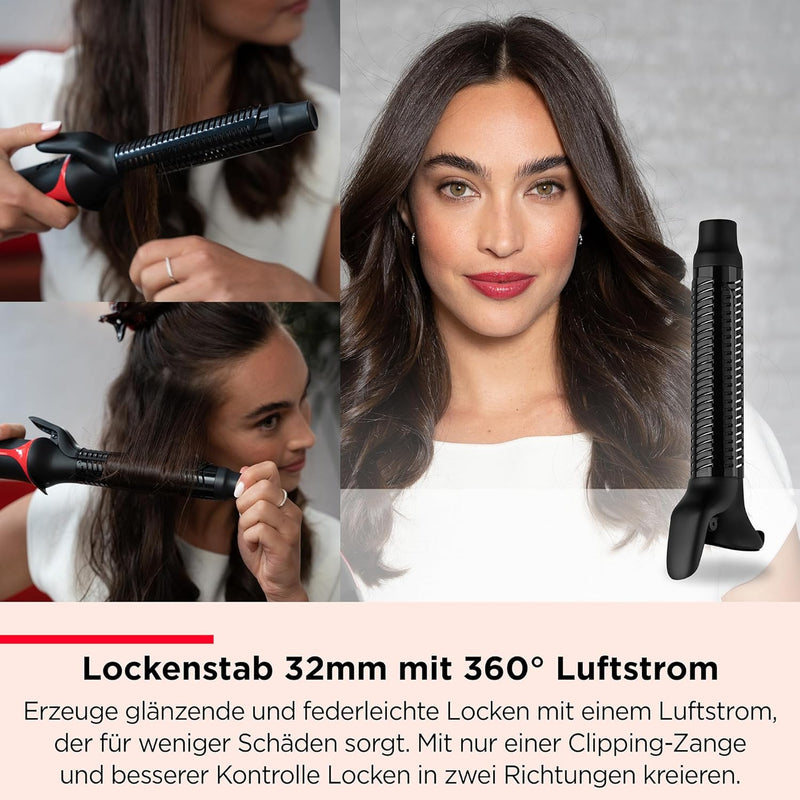 REVLON 5-in-1 One-StepTM-Haartrockner und Multi-Styler (abnehmbare Köpfe, Lockenaufsatz, Trockner, V