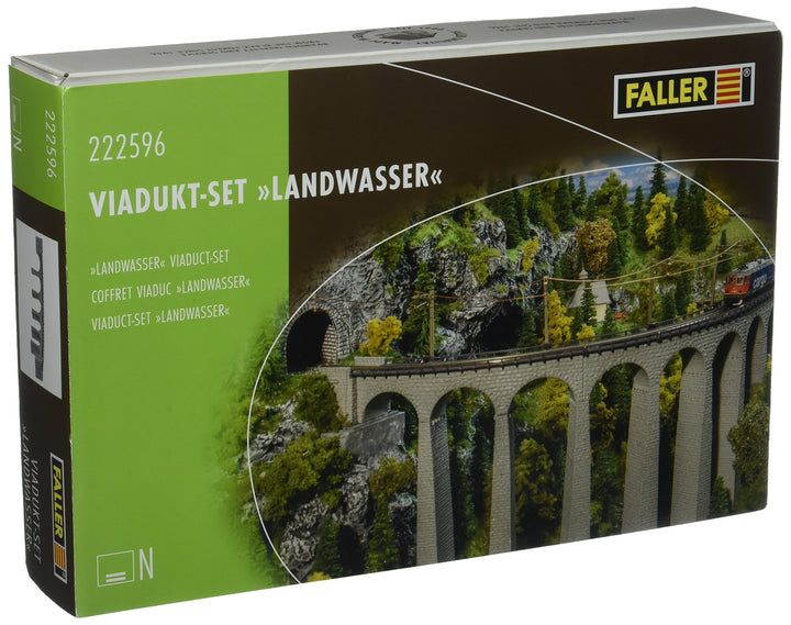Faller FA222596 Viadukt-Set Landwasser Modellbausatz, verschieden, One Size