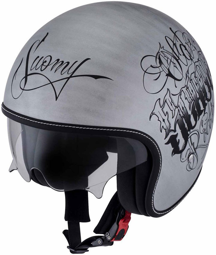 SUOMY Helm Vortex Schwarz Matt L L silber / schwarz, L silber / schwarz