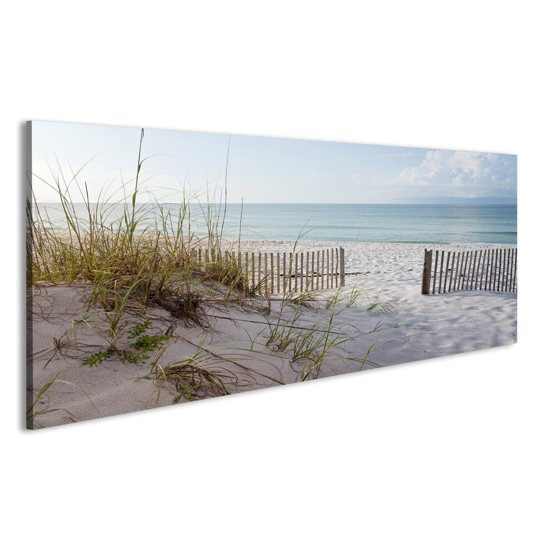 islandburner Bild auf Leinwand Landschaft Dünen Strand Und Meer Bei Sonnenaufgang -Golf Von Mexiko B