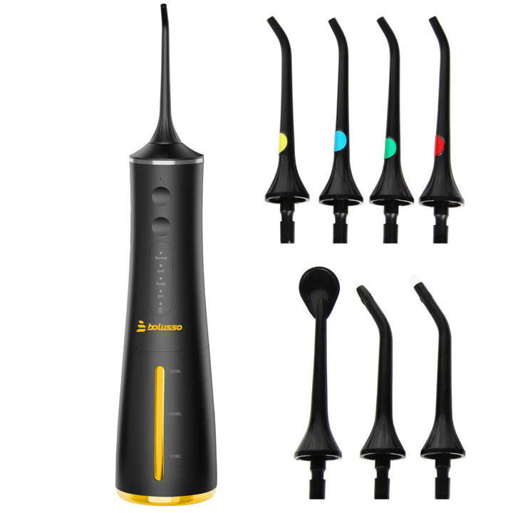 Waterflosser - Inclusief 7 Opzetstukken - Reistas - E-book - Volledig instelbaar - Monddouche - Tong