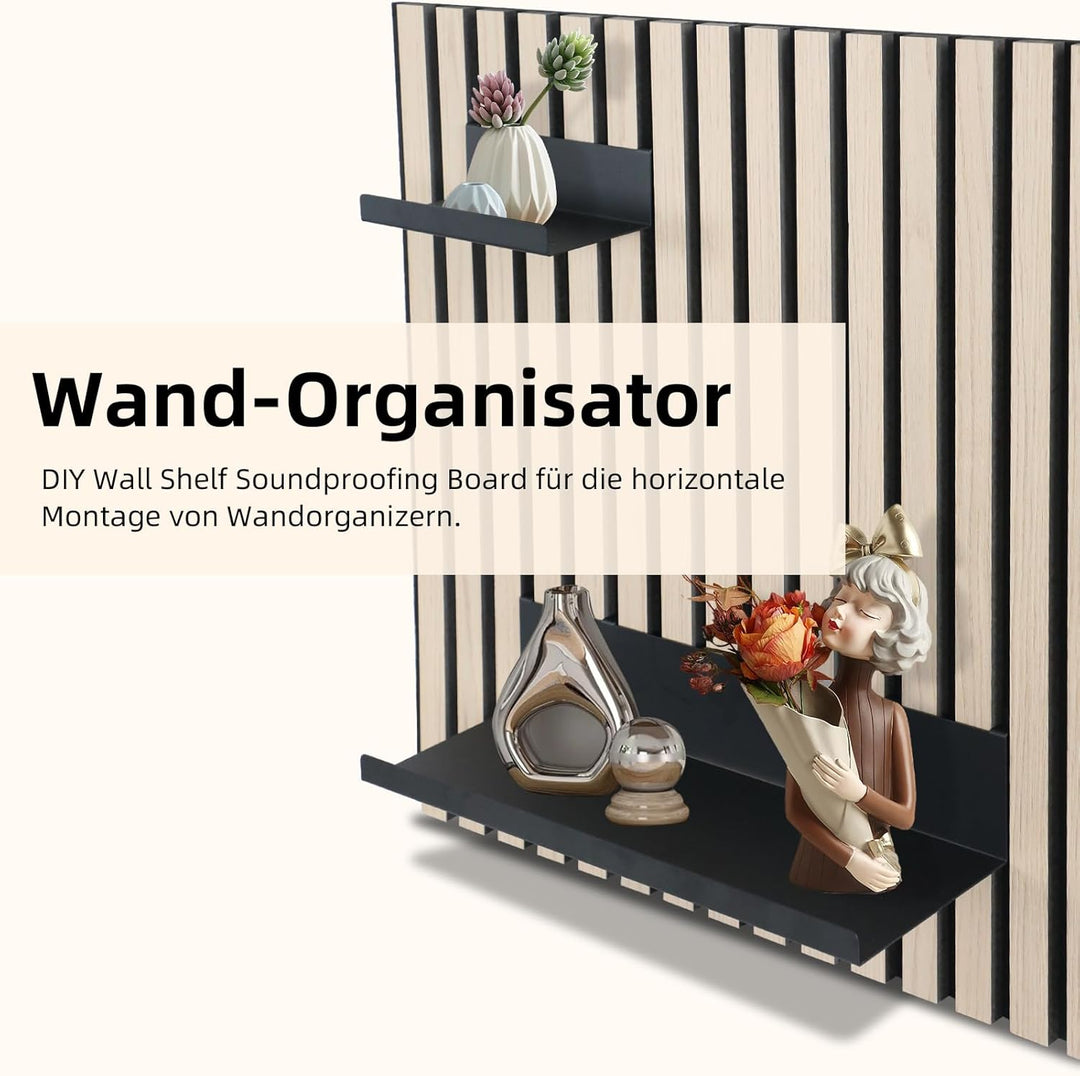 Regal für Akustikpaneele, 17,2 x 10 cm Wandregal für Akustikpaneele Akustikpaneele Zubehör Wandorgan