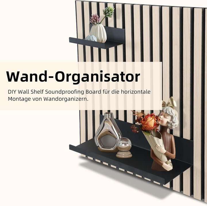 Regal für Akustikpaneele, 17,2 x 10 cm Wandregal für Akustikpaneele Akustikpaneele Zubehör Wandorgan