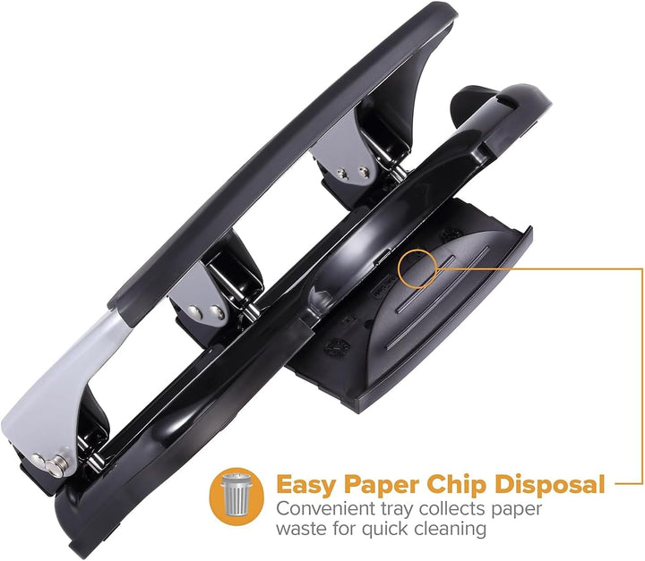 Bostitch Office EZ Squeeze Heavy Duty 3-Locher, 40 Blatt Kapazität, verbraucht weniger Kraft, perfek