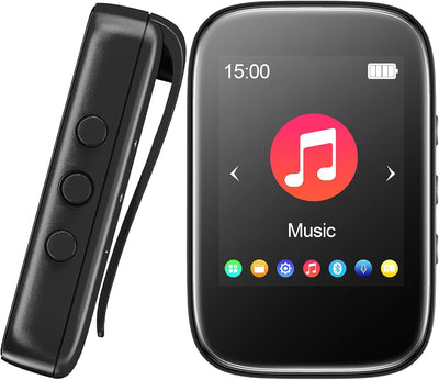 32-GB-MP3-Player mit Bluetooth-Sport-Clip-on-Musikplayer zum Laufen, Gehen, Unterstützung, Voll-Touc