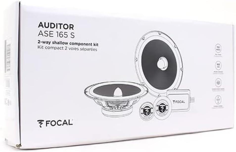 KIT-Set FÜR Focal ASE-165S ASE165S 1 Kit 2-Wege 6,5" 165 mm 16,5 cm, 55 Watt RMS 110 Watt Max, 4 Ohm