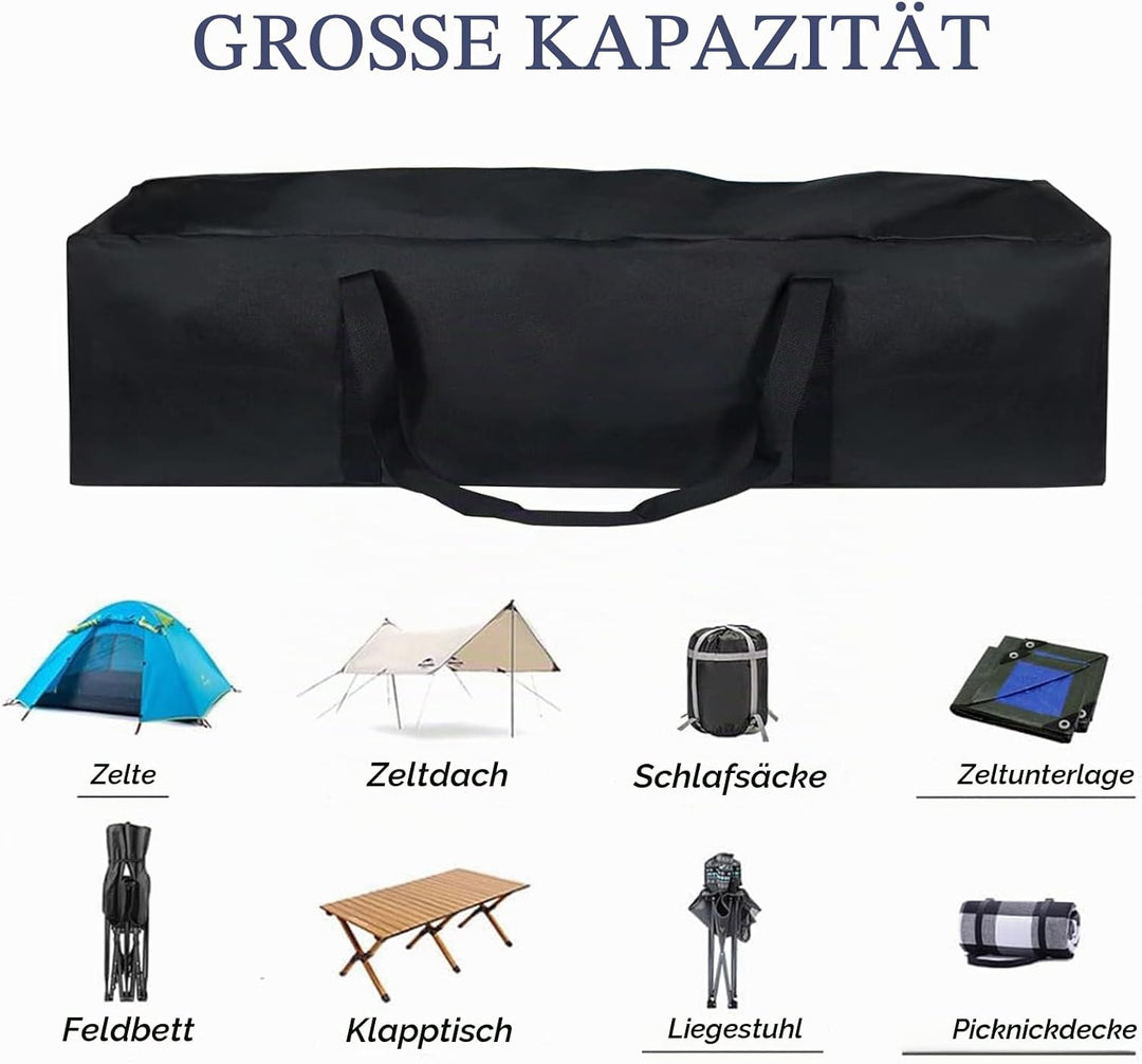 Tceapoo Tragbare Zeltstangentasche 100/120/150cm, wasserdichte Zeltstangen Tasche Gestängetasche Tra