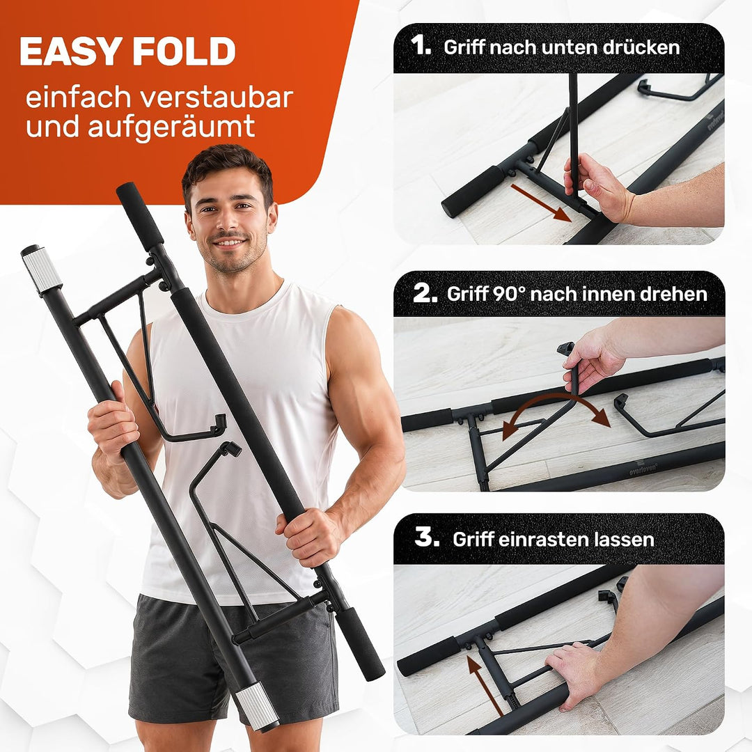 [NEU] Klimmzugstange Türrahmen ohne Schrauben Fitness Stange I Pull Klimmzugstange Tür Reckstange [7