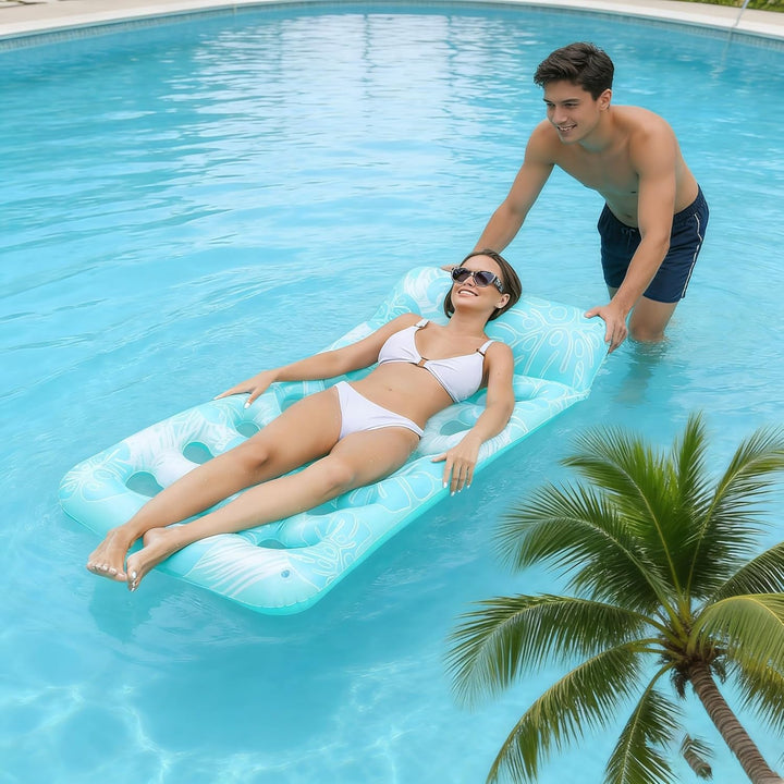 Aufblasbares Pool Bett Aufblasbares Schwimmender Bett 180X90cm Aufblasbarer Wasserhängematte Aufblas