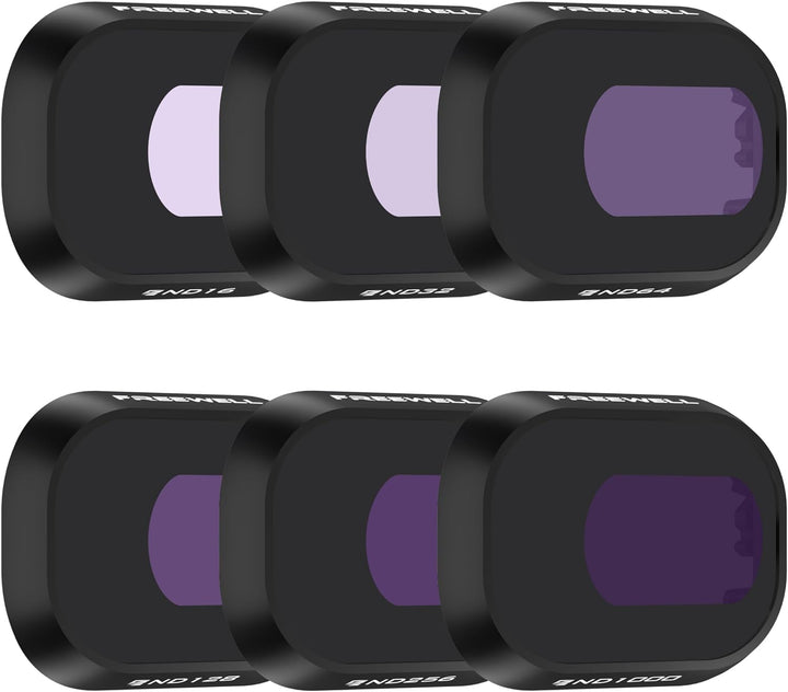 Freewell All Day-6Pack ND16, ND32, ND64, ND128, ND256, ND1000, kompatibel mit Mini 4 Pro, neutrale F
