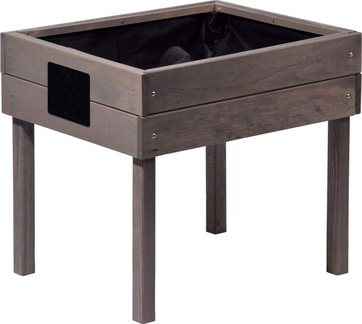 dobar® 58511FSC Kinderhochbeet mit Kreidetafel | Mini Hochbeet Holz | erhöhter Pflanzkasten für Kind