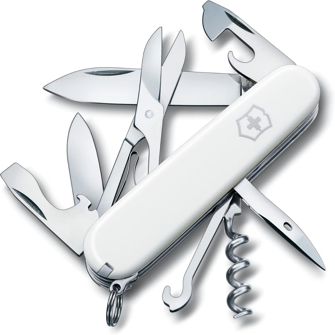 Victorinox Taschenmesser Climber (14 Funktionen, grosse Klinge, Kapselheber) 91mm Weiss, Weiss