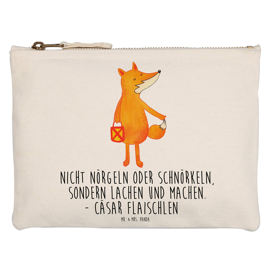 Mr. & Mrs. Panda Pencil case Fuchs Laterne Grösse XL Grosse - Geschenk, Laternenumzug, Waschtasche,