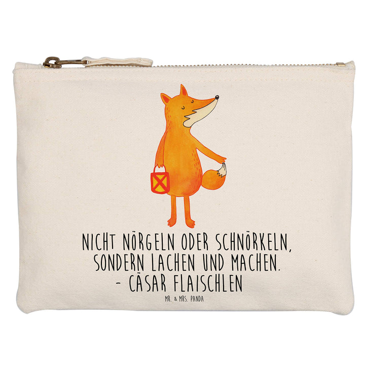 Mr. & Mrs. Panda Pencil case Fuchs Laterne Grösse XL Grosse - Geschenk, Laternenumzug, Waschtasche,