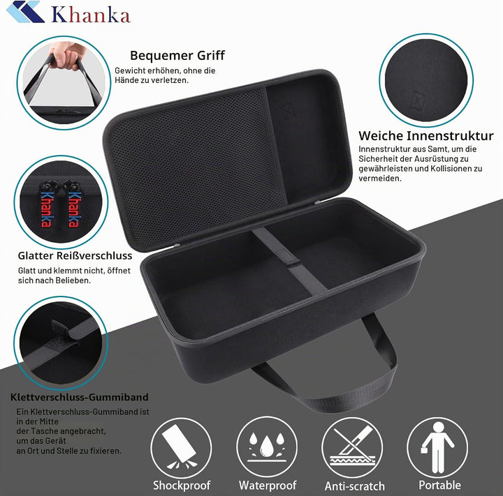 Khanka Hart Tasche Schutzhülle für HP Officejet 250 mobiler Multifunktionsdrucker Etui Case. (nur Ta