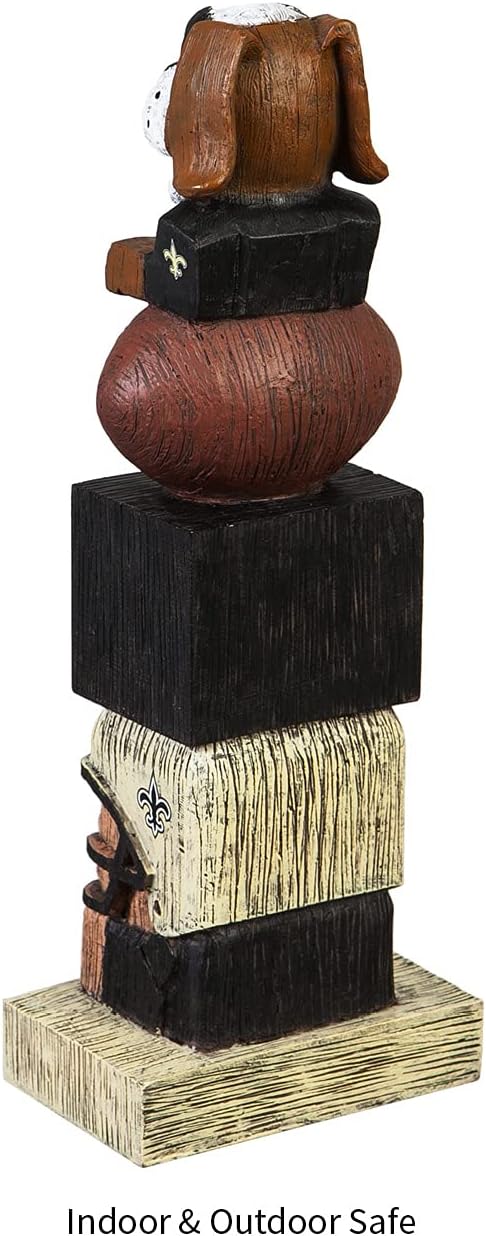 Team Sports America NFL Unisex NFL Tiki Totem New Orleans Saints 41 cm New Orleans Saints, New Orlea