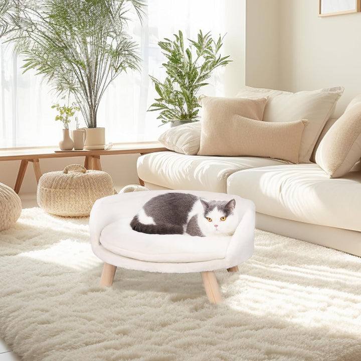 BingoPaw Katzensofa Luxus Katzensofa grosse Katzen katzensessel Katzenhocker erhöhtes Katzenbett mit