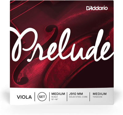 D'Addario Prelude Geigensaiten - Saiten für Violine - J910-MM Violine Saiten mit Schlinge; Medium Sc