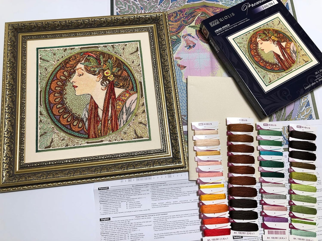 Riolis 100/061 Kreuzstich Set, Baumwolle, Mehrfarbig, 30x30cm 30x30cm Mehrfarbig, 30x30cm Mehrfarbig