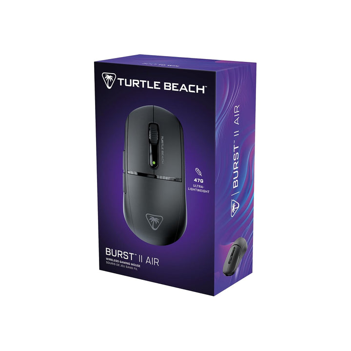 Turtle Beach Burst II Air – Kabellose 2,4-GHz-Gaming-Maus: ultraleichte 47 g, Optical Switches, symm