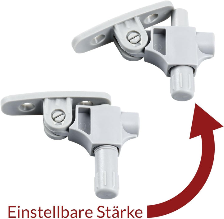 Stahlia Gasdruckfedern 100N Softclose (2 Stück) Klappenbeschlag Gasdruckdämpfer Türdämpfer Klappenha