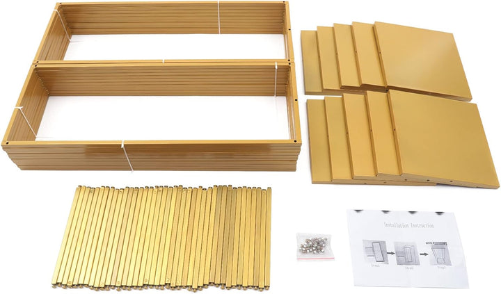 SABUIDDS 10er Set aus Metall Blumenständer Gold Pflanzenständer Moderne Blumentopfständer Pflanzenre