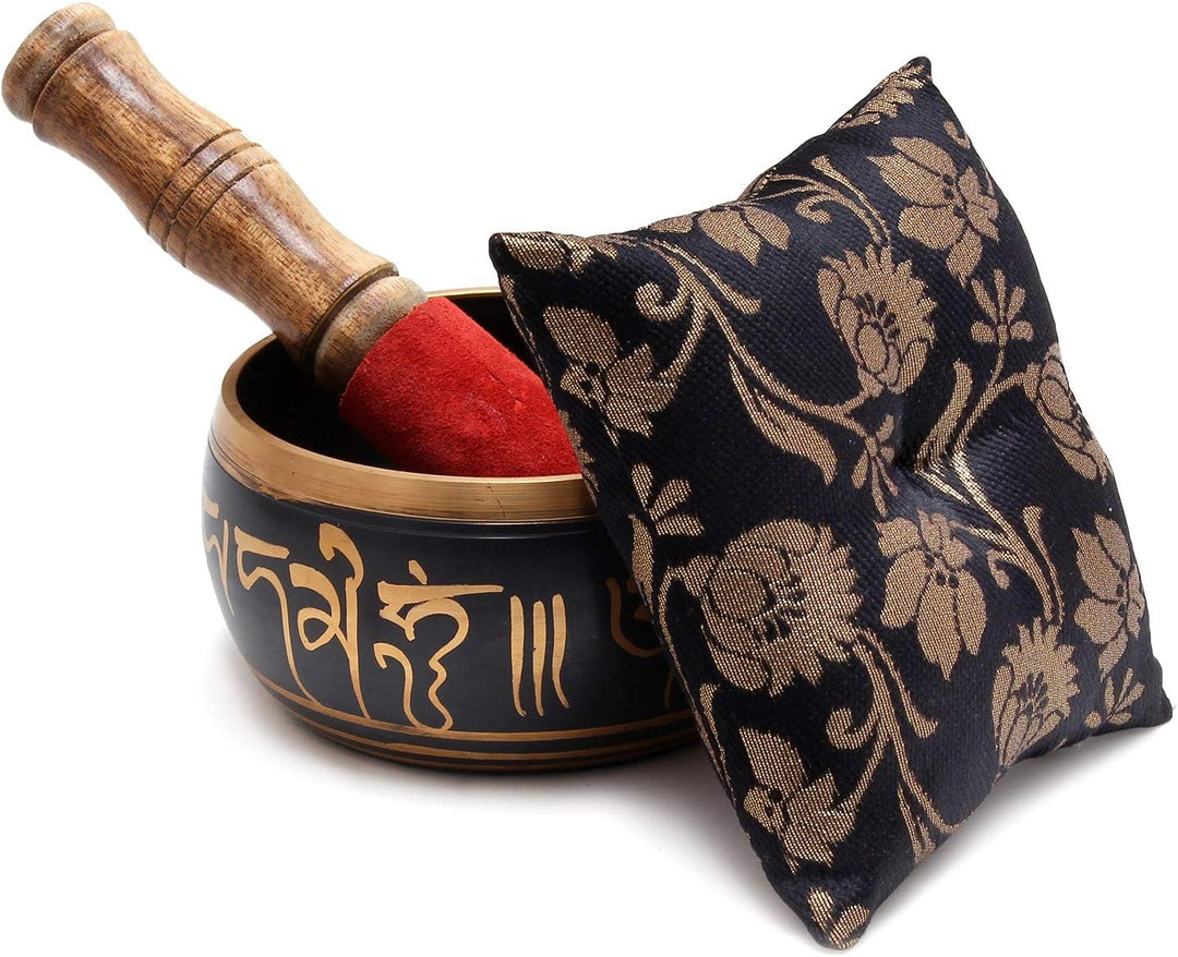 Zap Impex Schönes Geschenk Neue handgemachte Messing 5 Buddha Klangschale Tibetische Meditation Yoga