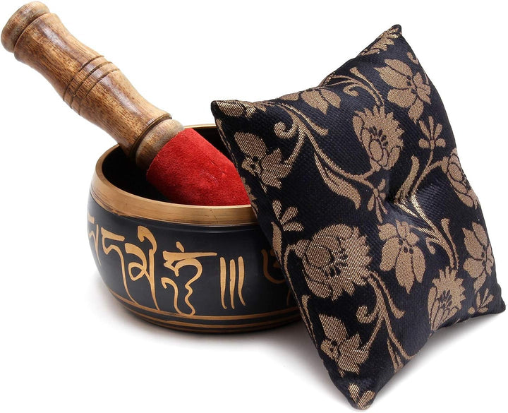 Zap Impex Schönes Geschenk Neue handgemachte Messing 5 Buddha Klangschale Tibetische Meditation Yoga
