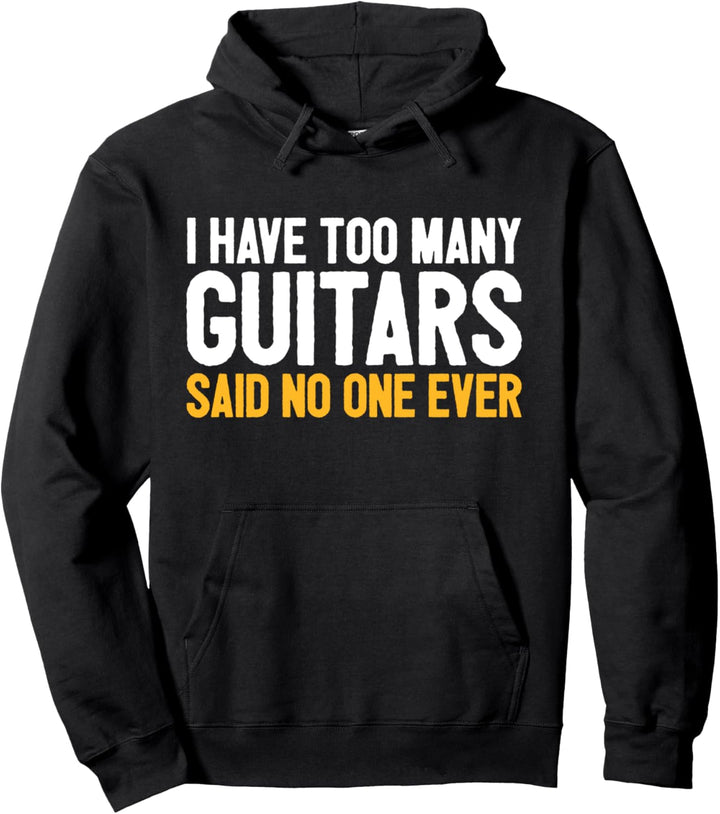 Gitarren-Sammlung Lustiger Gitarrist Spruch Gitarrenspieler Pullover Hoodie