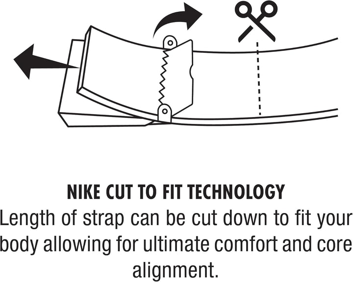 Nike Herren SG Silberfarbene Schnalle mit drei austauschbaren Gürtelriemen Einheitsgrösse Schwarz/Ca