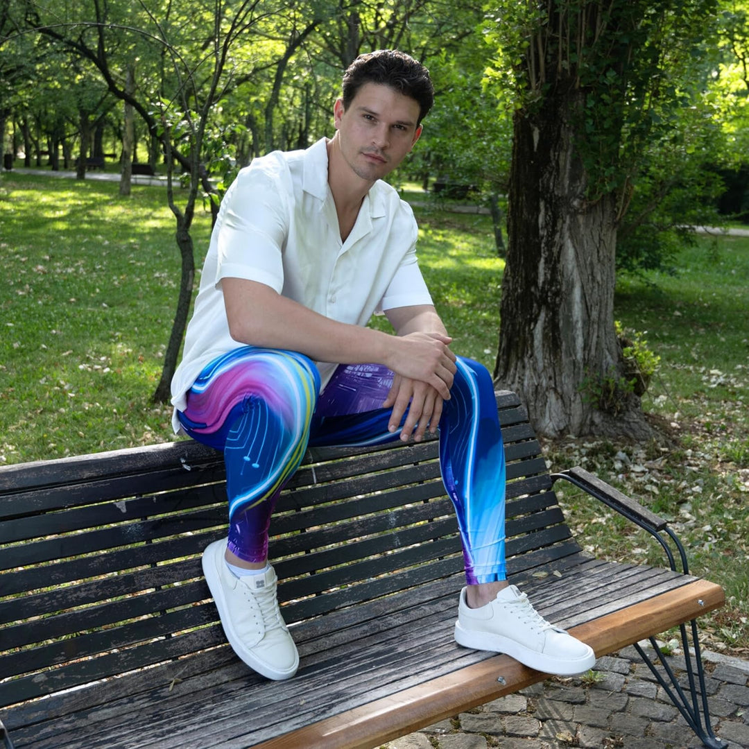 Kapow Meggings - Die originalen Männer-Leggings: Ideal für Fitness, Laufen, Mode, Festivals, Partys
