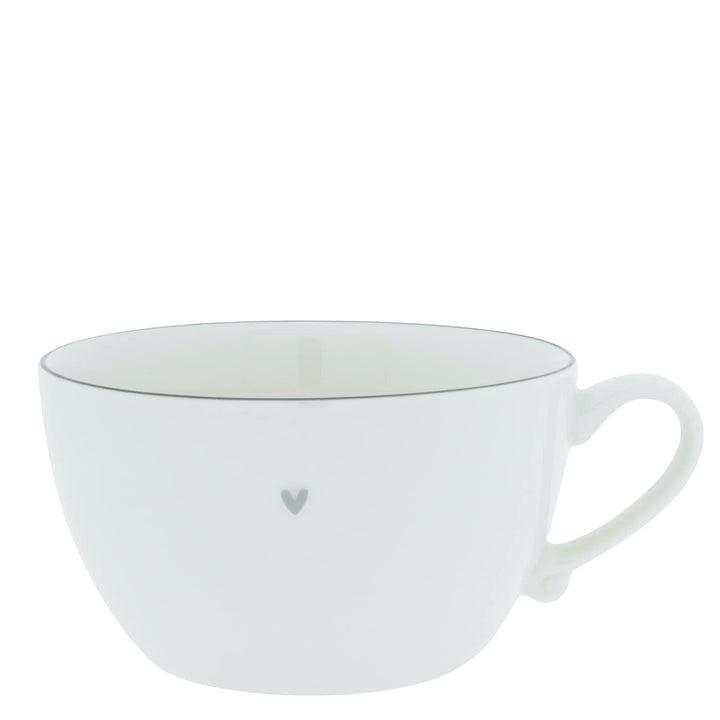 BC Soup Bowl little Heart Keramik weiss grau grosse Tasse Suppentasse Keramikgeschirr BC Soup Bowl K