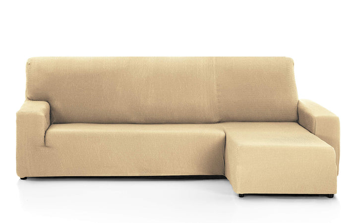 Martina Home - Sofabezug für Chaise Longue, Modell Túnez, Stoff, Braun (Visón), kurzes Eckteil recht