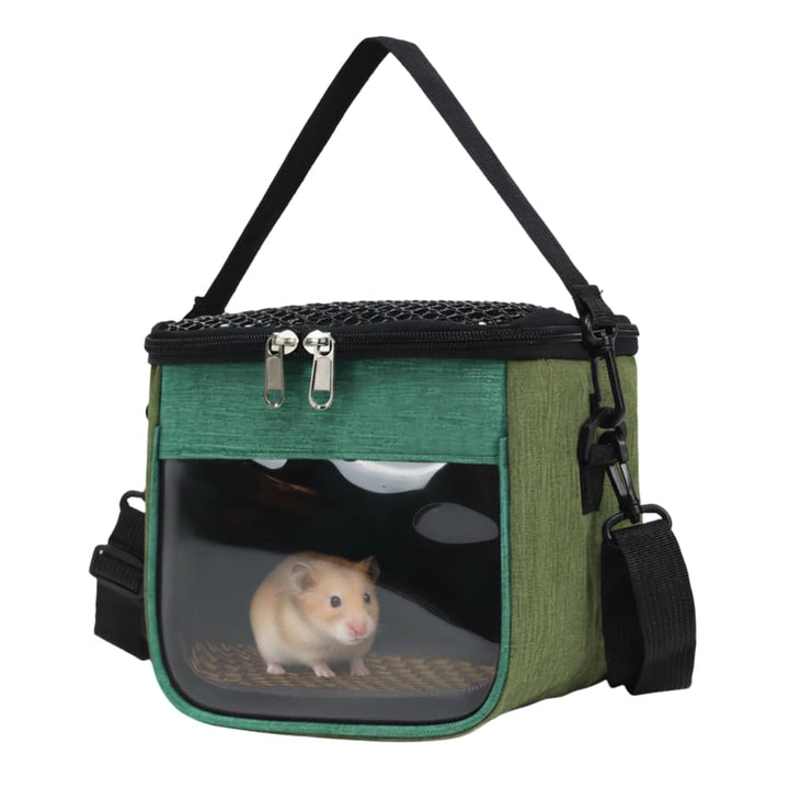 Transportbox Kleintier, Atmungsaktiv Kaninchen Transporttasche, Meerschweinchen Tragetasche mit Schu