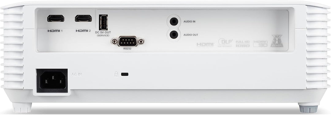 Acer X1528 DLP-Beamer - 1080p Full HD (1.920 x 1.080 Pixel), 5.200 ANSI Lumen, 10.000:1 Kontrast, 3D