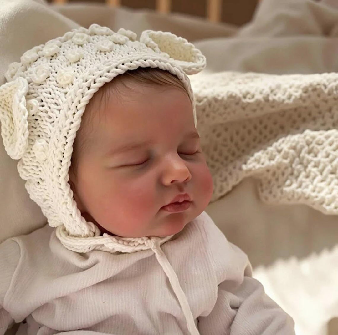 Zero pam Reborn Baby Vollsilikon Lebensecht Mädchen, 50CM Reborn Babypuppen Wie Echt, Realistische N