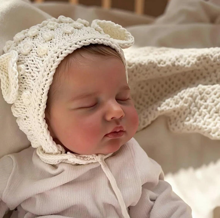 Zero pam Reborn Baby Vollsilikon Lebensecht Mädchen, 50CM Reborn Babypuppen Wie Echt, Realistische N