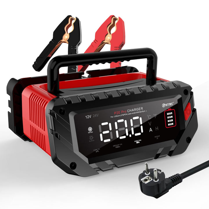 Haisito Schnelleres ladegerät für handbetrieb12 V 24 V, 20A Car Battery Charger Smart Rapid Battery