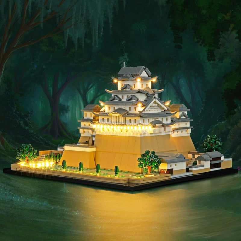 cooldac Led Licht Kit für Lego 21060 Architecture Burg Himeji, Kreative Dekorlichter Set Kompatibel