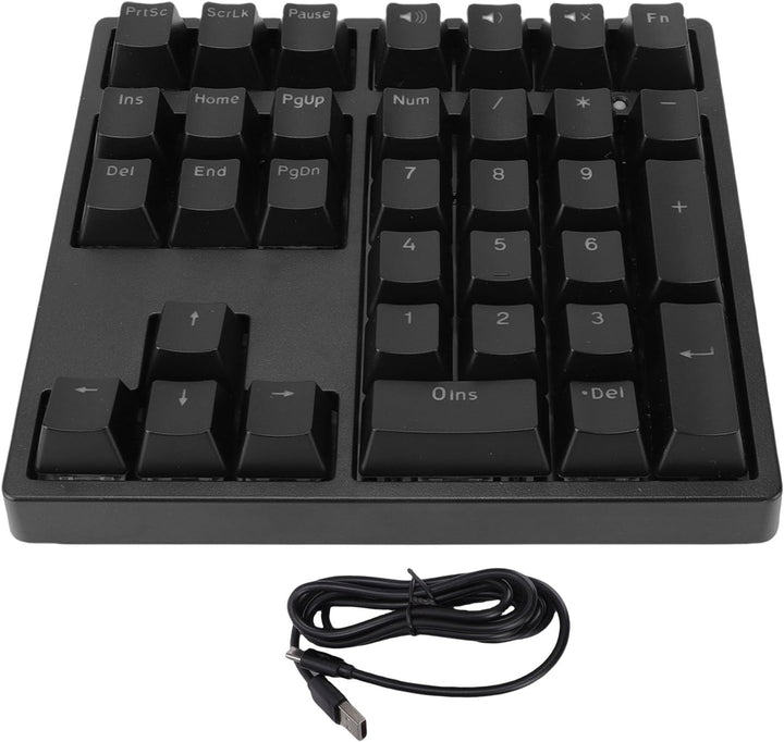 Zunate Mechanischer Nummernblock, 34 Tasten, Kabelgebundener USB-C-Ziffernblock, RGB-Hintergrundbele
